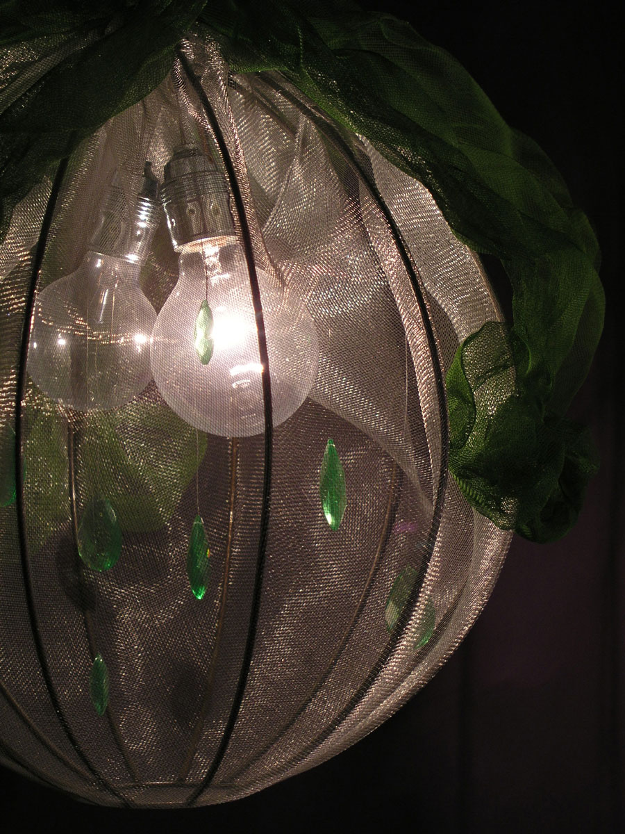 Net Sphere Green - Ceiling Light fixture 